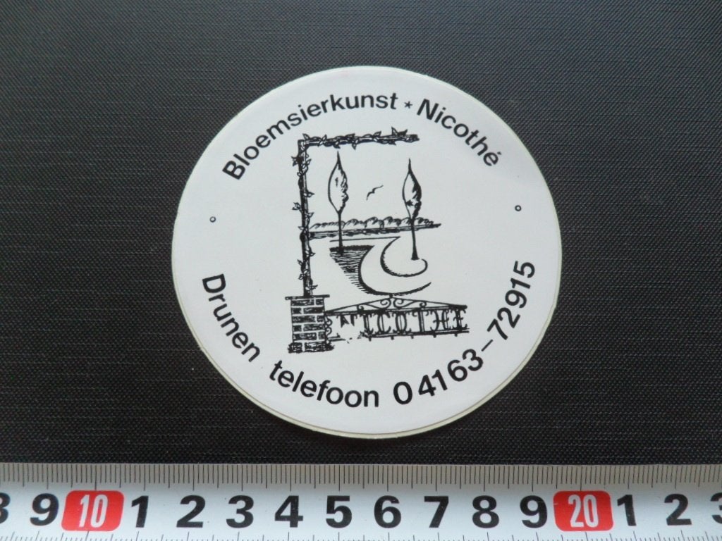 sticker Roermond PRINSSEN Sierpleisters Schipperswal 22, Verzamelen, Ophalen, Zo goed als nieuw