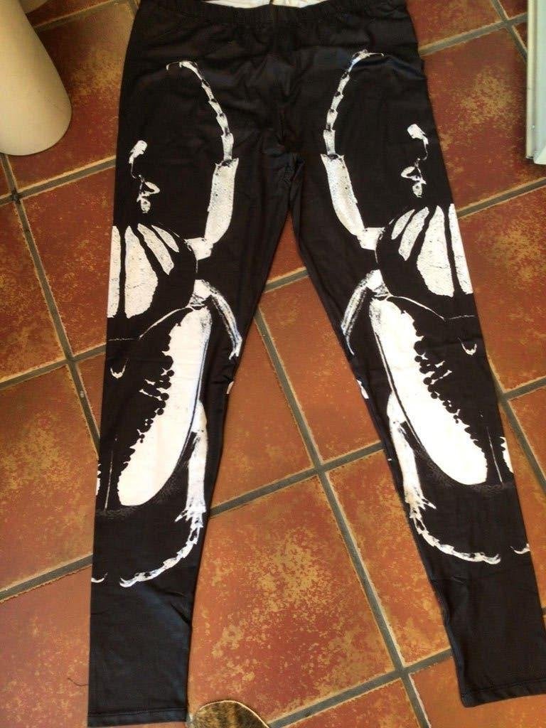 Legging met Beetle Print Merk Gothicana by EMP Maat XXL, Legging, Zwart, Nieuw, Ophalen of Verzenden