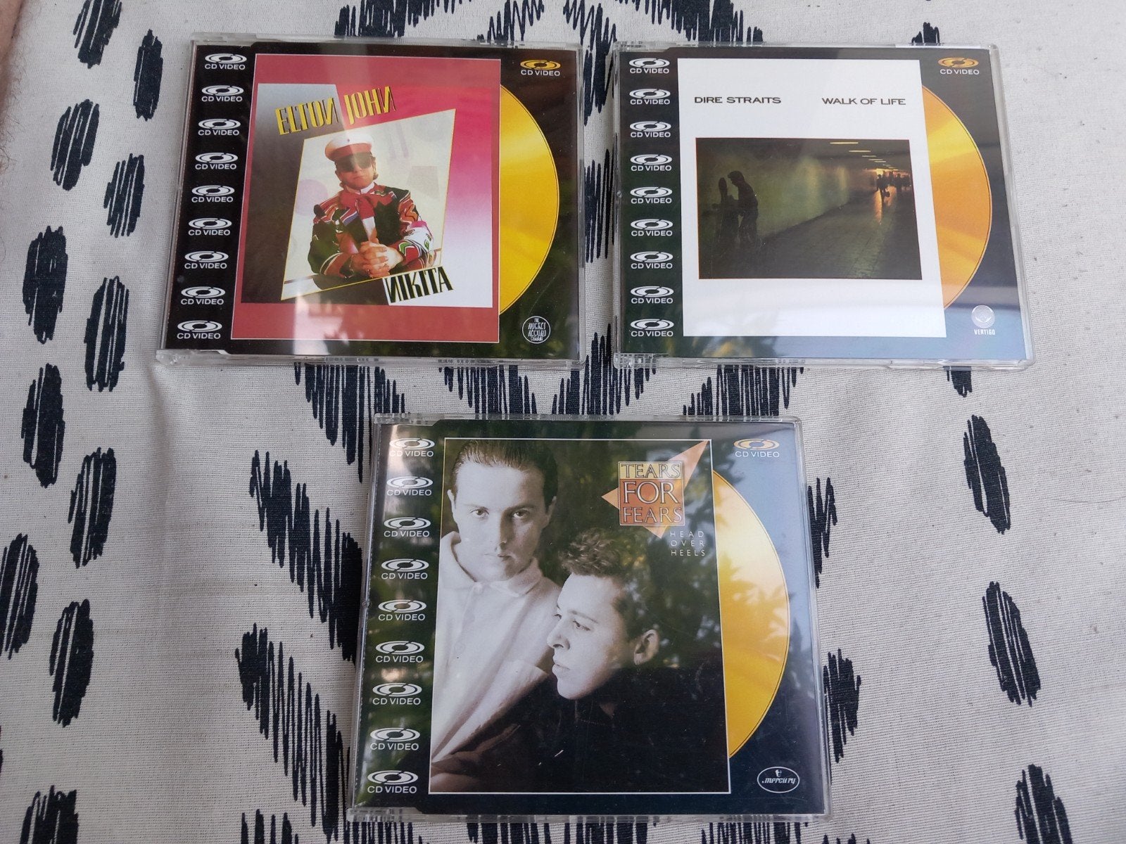 CD Video Singles: Elton John, Dire Straits, Tears for Fears, Gebruikt, Pop, Ophalen of Verzenden, Single