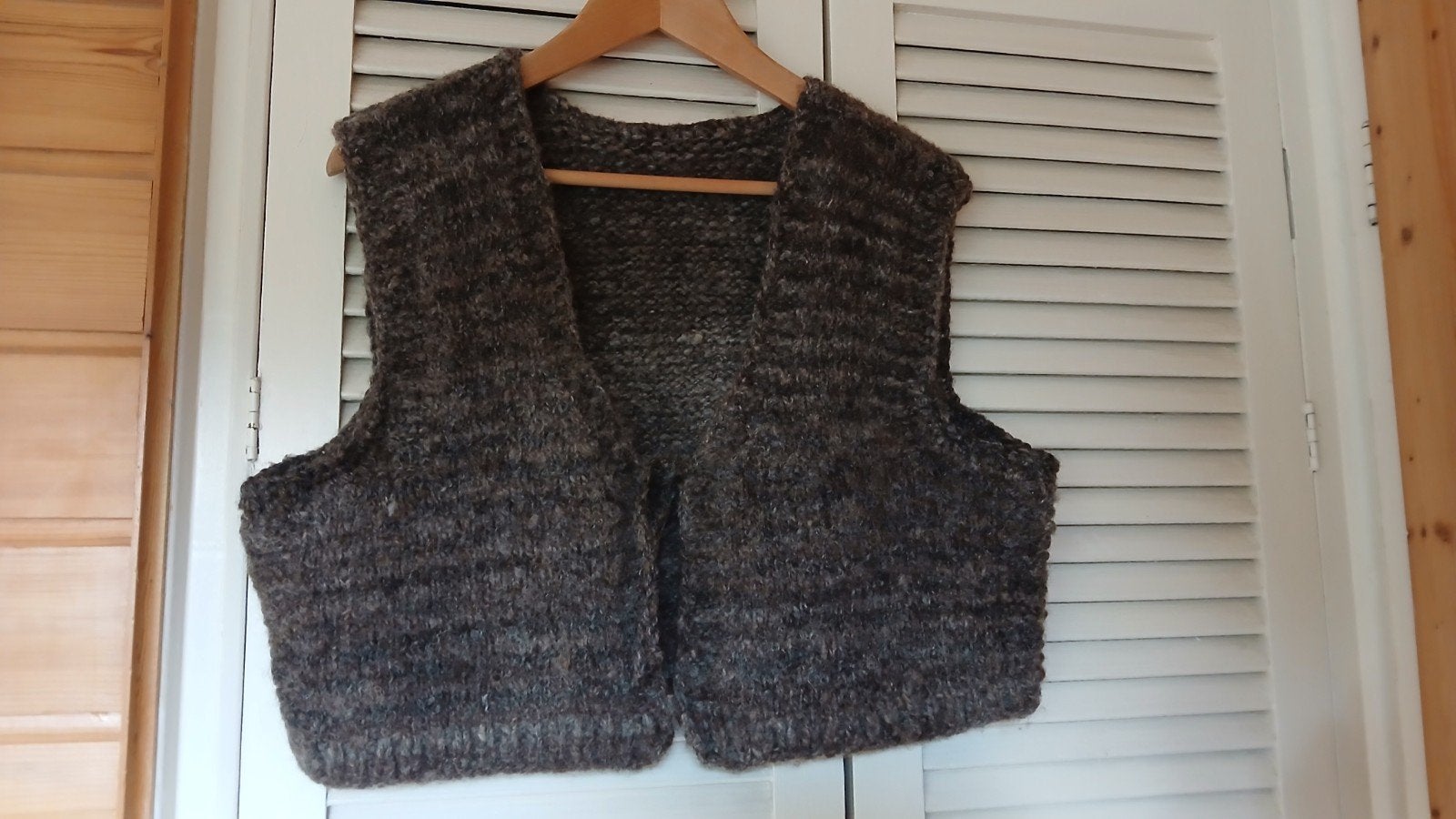 Schapenwollen vestje, Ophalen of Verzenden, Zo goed als nieuw, Maat 42/44 (L), Grijs