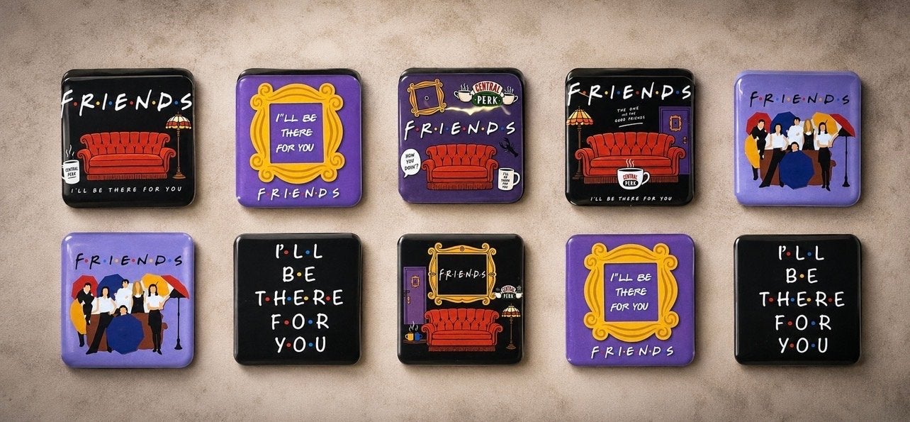 Friends TV Serie Koelkast Magneetjes - Per Stuk, Huis en Inrichting, Ophalen of Verzenden, Nieuw, Meerkleurig, Kunststof