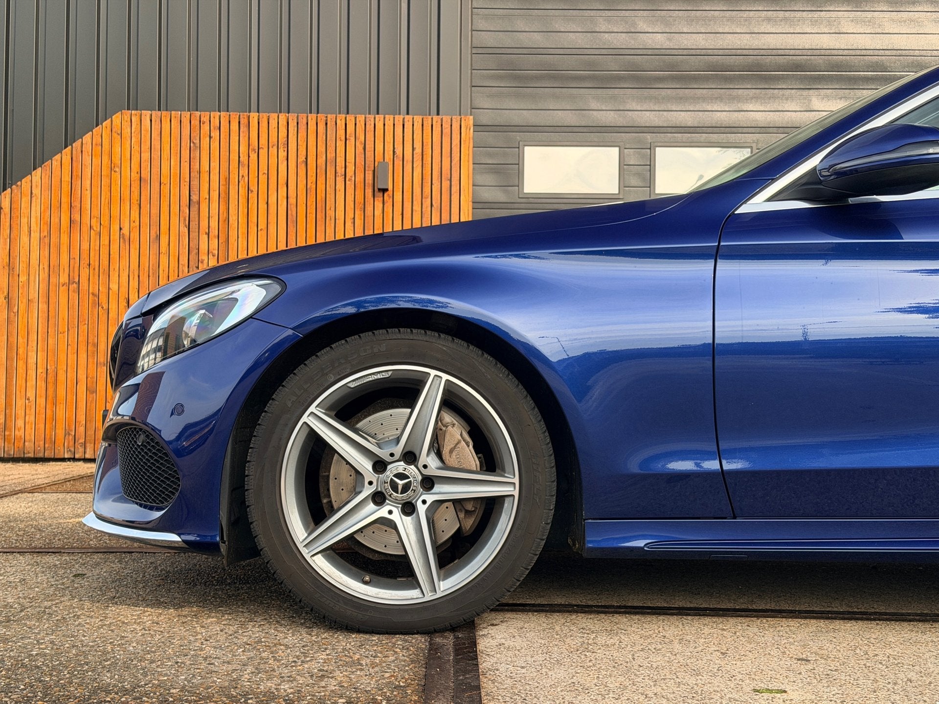 Mercedes-Benz C-klasse 180 AMG Sport Edition Trekhaak Carpla, Auto's, Automaat, Blauw, Bedrijf, Sedan