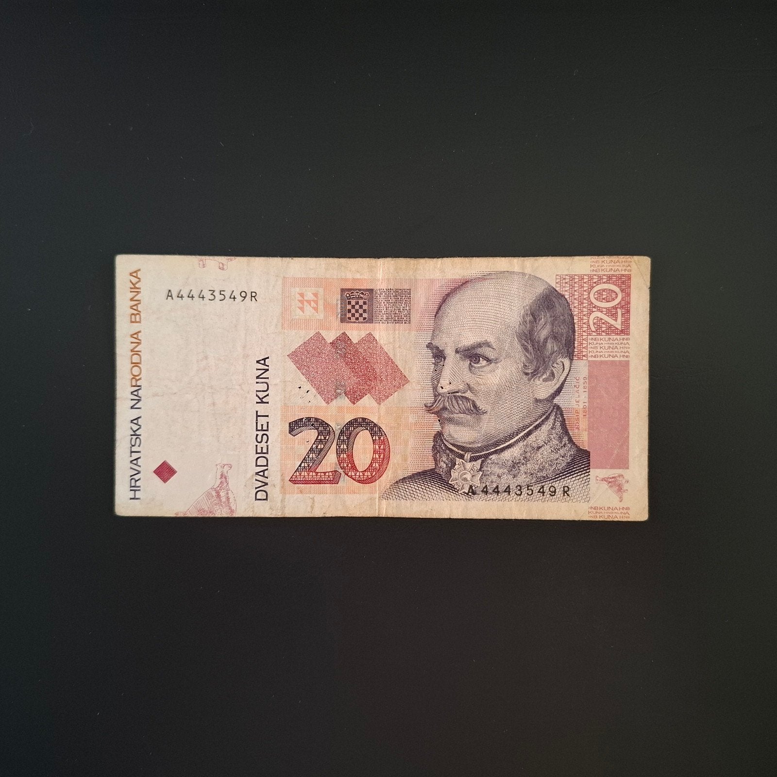20 kuna Kroatië #052, Postzegels en Munten, Bankbiljetten | Europa | Niet-Eurobiljetten, Verzenden, Overige landen, Los biljet