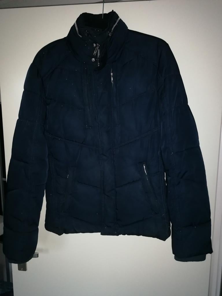 Wam Denim Italië Blauwe Jas Jack Herenjas Winterjas Mt L, Ophalen of Verzenden, Zo goed als nieuw, Maat 52/54 (L), Blauw