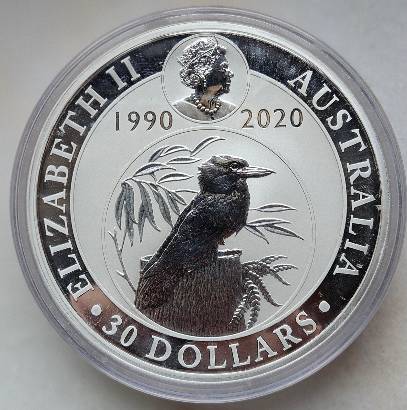 1 kg kookaburra 2020   30anniversary, Ophalen of Verzenden, Zilver