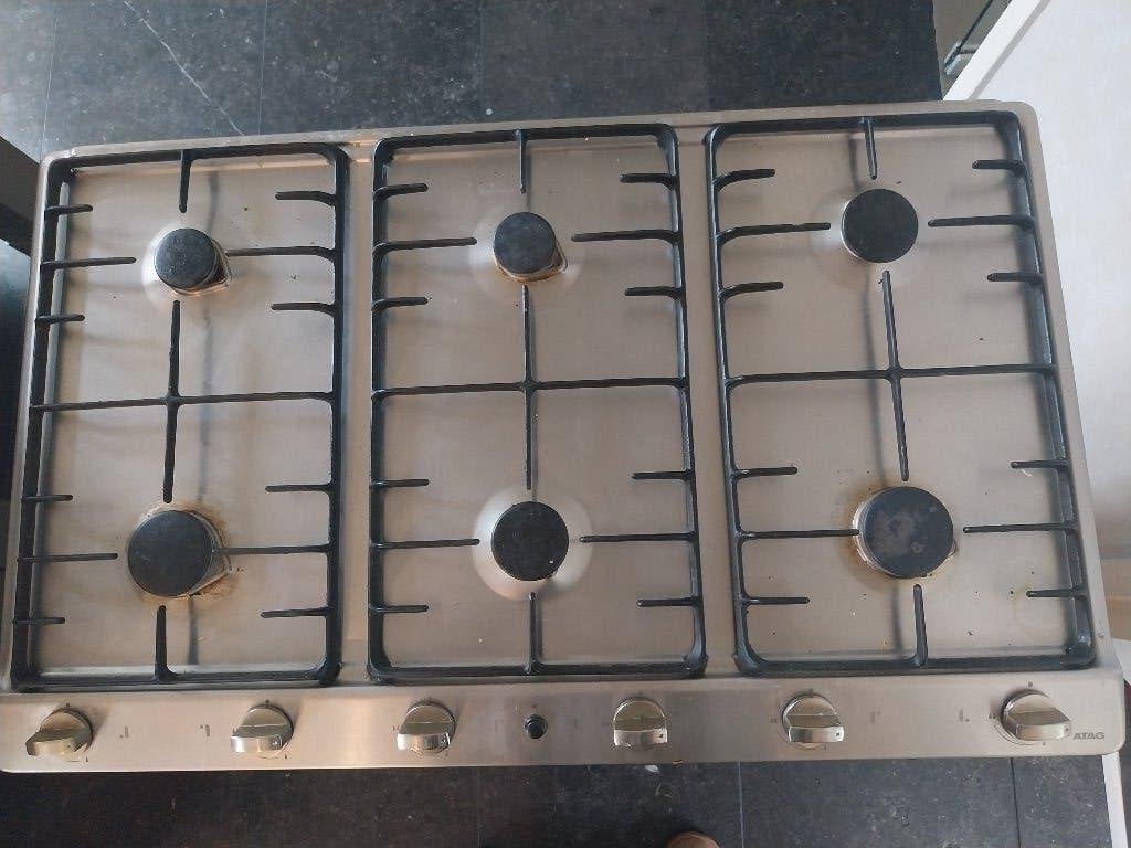 Inbouw gaskookplaat ATAG, Ophalen, Gebruikt, Minder dan 85 cm, 60 cm of meer