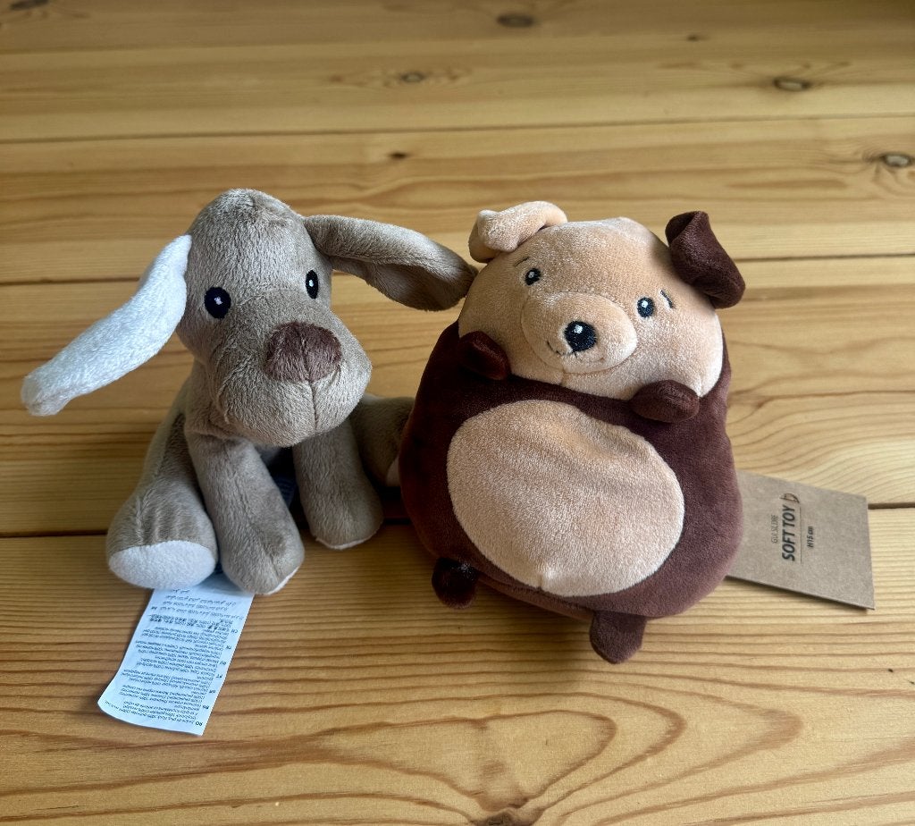 Knuffels JYSK - Honden (2 stuks) - Nieuw, Ophalen of Verzenden, Nieuw, Overige typen