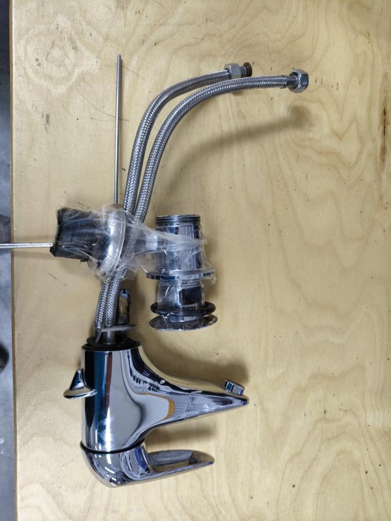 Grohe wastafelkraan met afvoerputje chroom, Ophalen of Verzenden, Chroom, Kraan