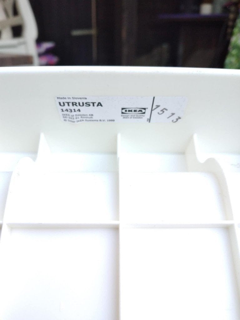 Ikea Utrusta uitschuifbaar prullenbak systeem, Minder dan 10 liter, Ophalen of Verzenden, Gebruikt, Kunststof