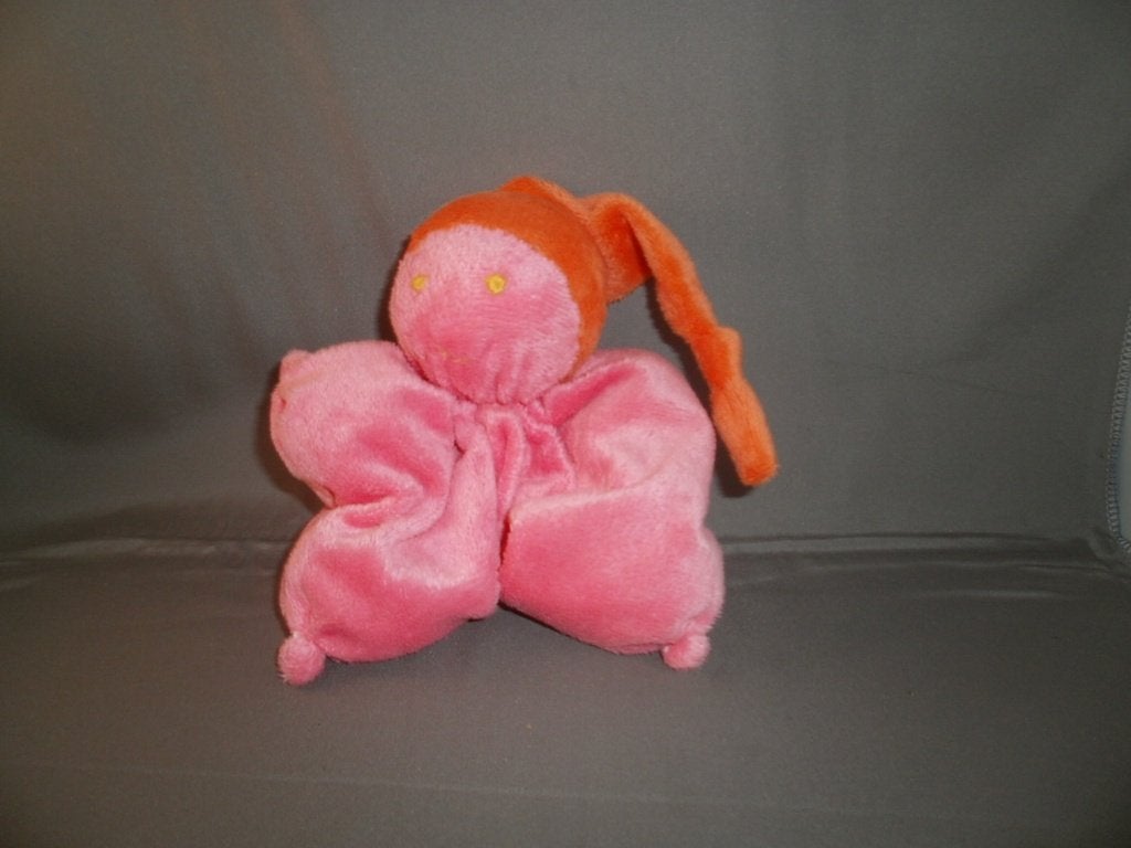 difrax popje/spookje roze oranje muts 25 cm van muts tot, Kinderen en Baby's, Overige typen, Ophalen of Verzenden, Zo goed als nieuw