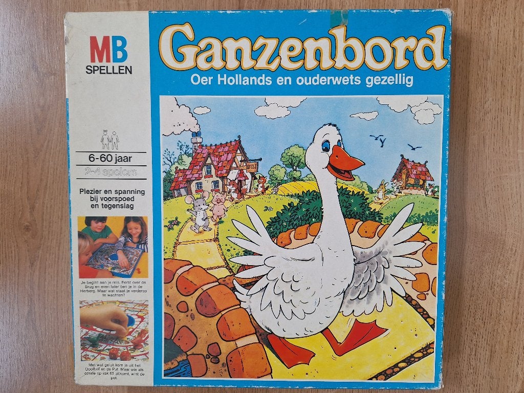 Oud hollands ganzenbord spel, Ophalen of Verzenden, Gebruikt