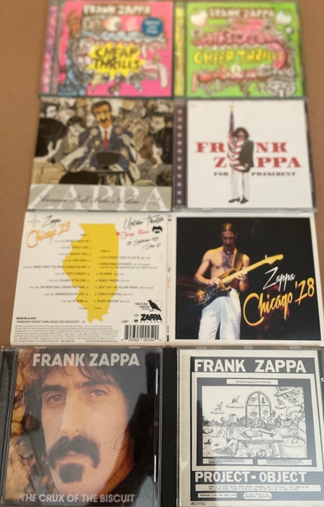 FRANK ZAPPA - 7 CD's (w.o. 1 dubbele), Verzenden, Zo goed als nieuw, Poprock