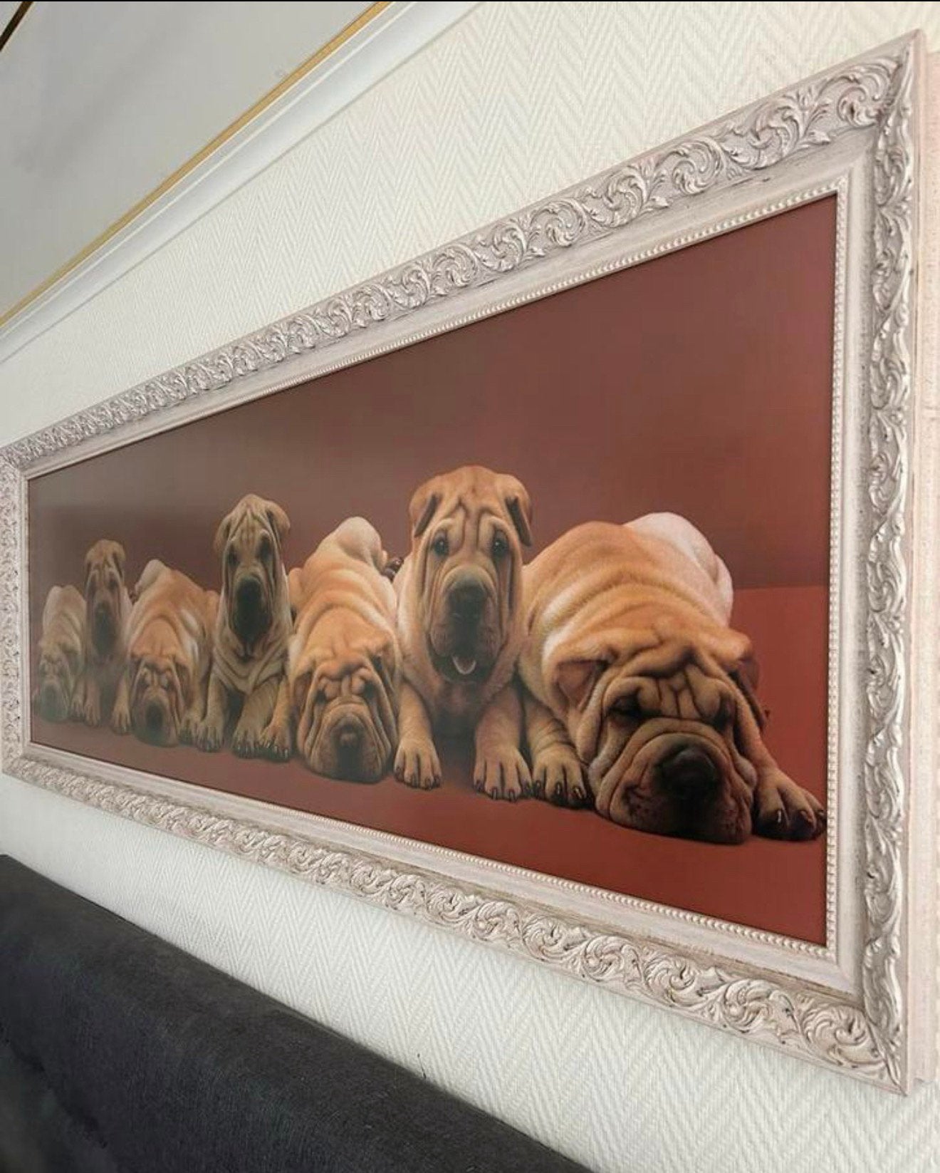 Lijst met sharpei”s, Ophalen, Zo goed als nieuw, Minder dan 50 cm, Schilderij