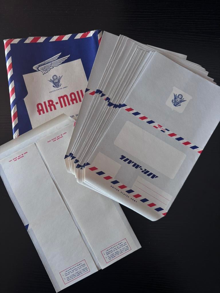 US WW2 Airmail brieven, Ophalen of Verzenden, Amerika
