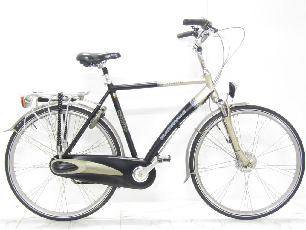 Batavus Crescendo zwart heren 57cm 28inch, Fietsen en Brommers, 57 tot 61 cm, Gebruikt, Batavus, Versnellingen