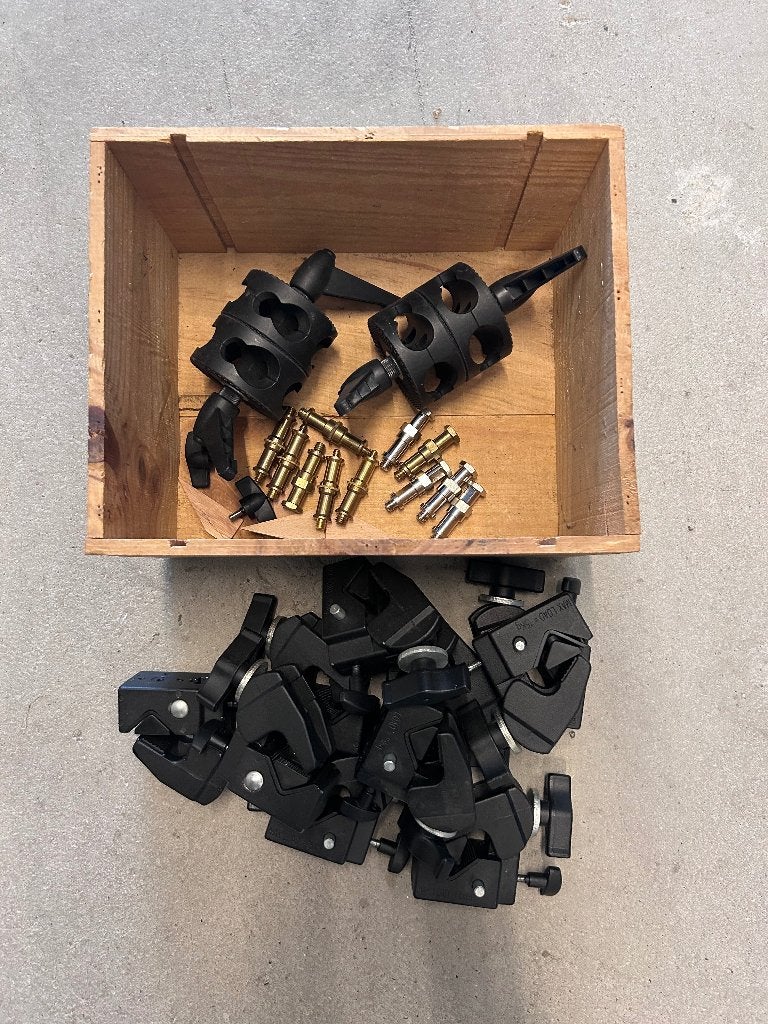 Fotostudio superclamps, adapters en spigots, Ophalen, Zo goed als nieuw, Overige merken, Overige typen