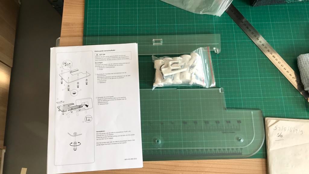 Janome extra grote aanschuiftafel voor S 3/5/6/7/9, Ophalen of Verzenden, Nieuw, Naaimachine, Janome