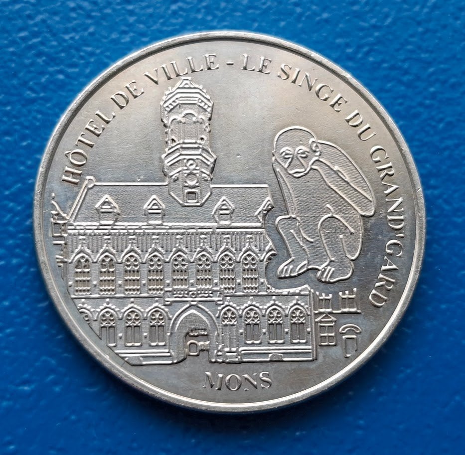 België Penning HÔTEL DE VILLE Bergen - Belgian Heritage 2018, Verzenden, Overige materialen, Buitenland