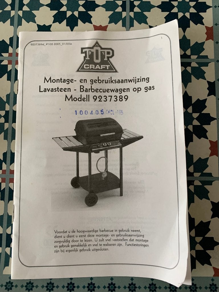 Gas barbecue, Ophalen, Gebruikt, Toft Craft