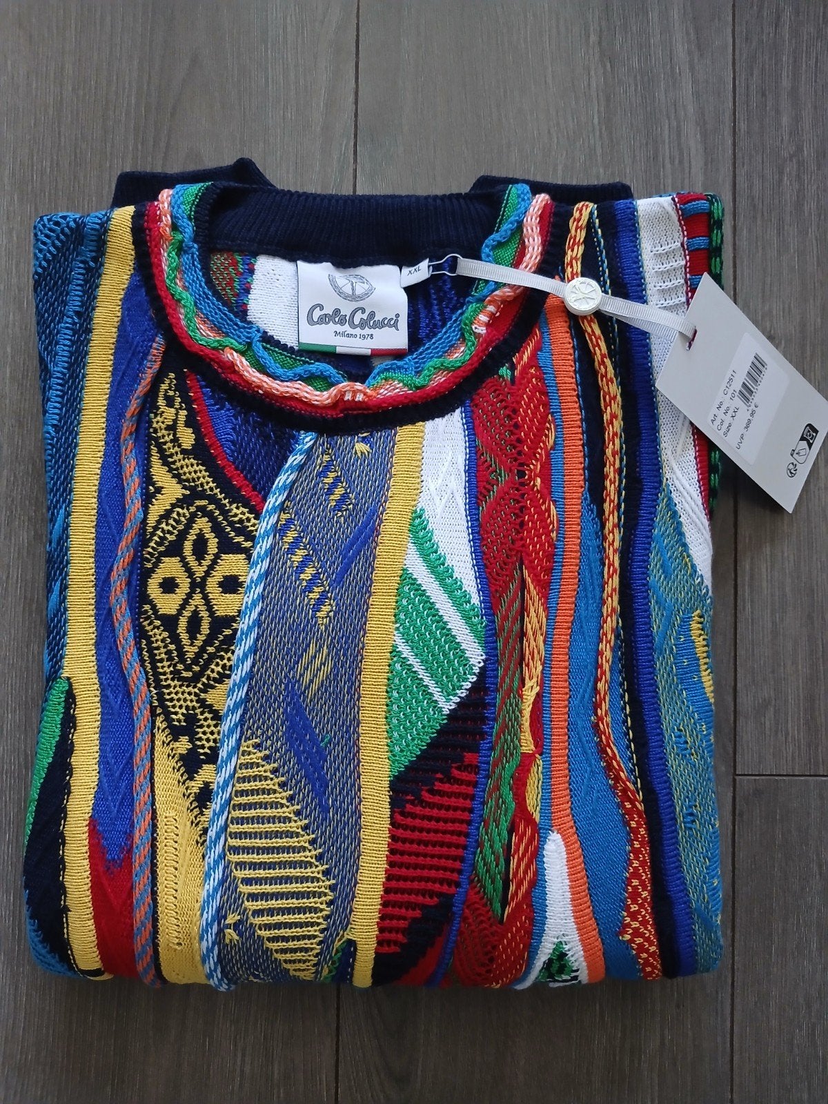 Carlo colucci trui maat M, L , XL ,XXL, Ophalen, Nieuw, Maat 56/58 (XL)