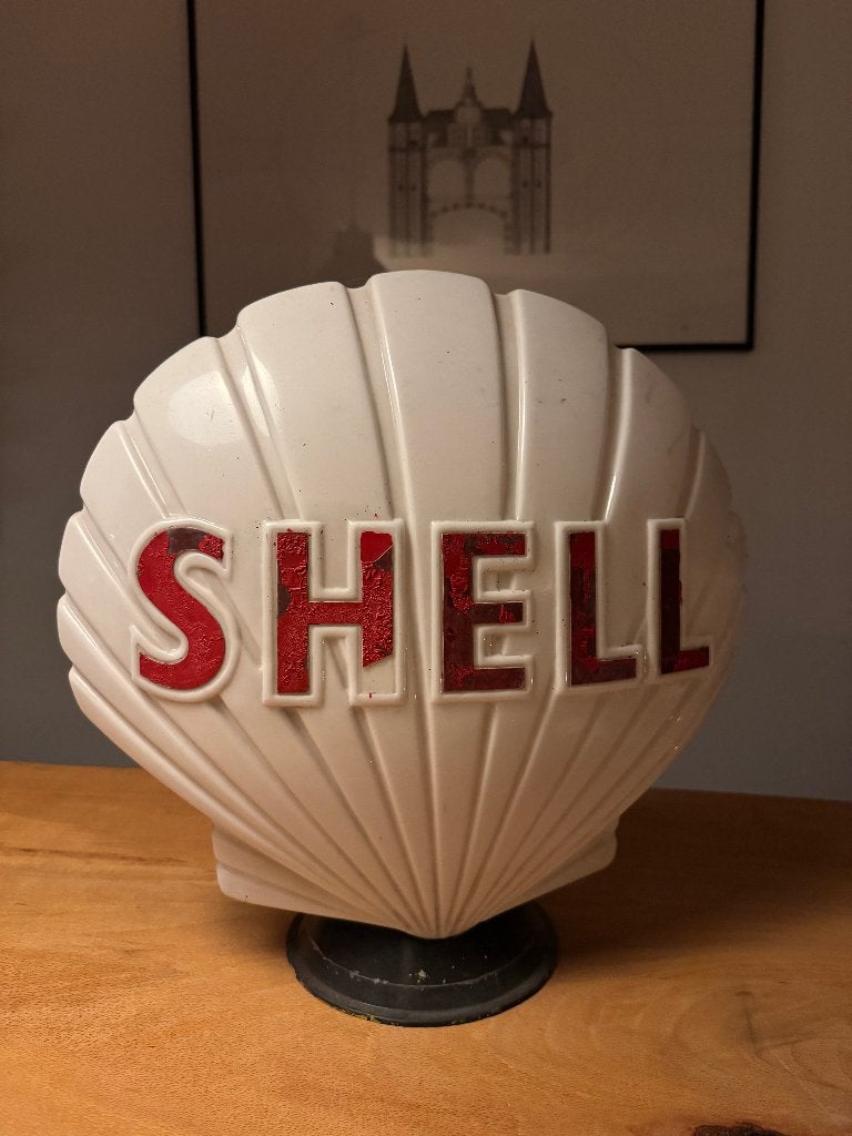 Shell benzinepomp globe vintage reclamebol automobilia, Verzamelen, Ophalen of Verzenden, Gebruikt, Auto's