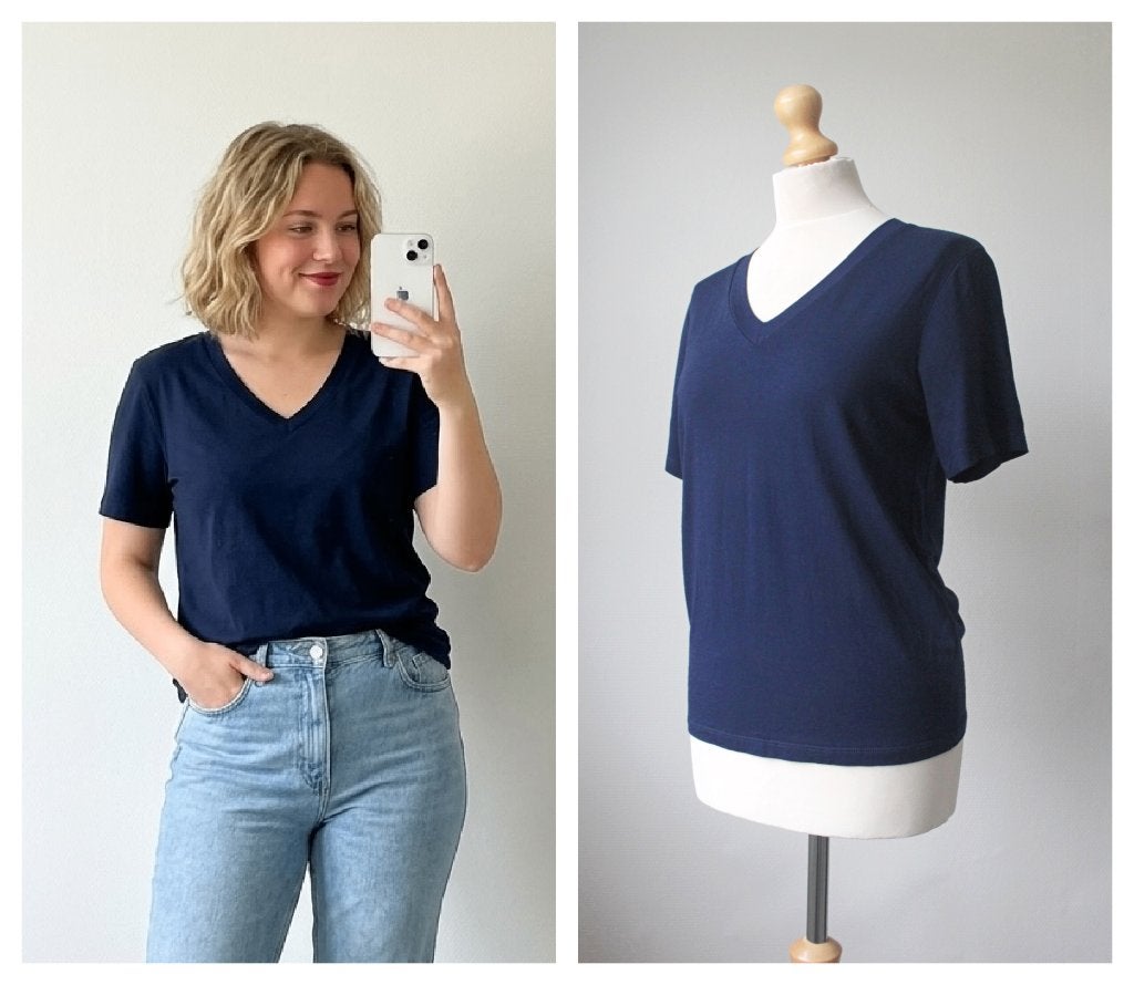 Sisters Point - mooi t-shirt blauw - maat S, Sisters Point, Zo goed als nieuw, Korte mouw, Maat 36 (S)