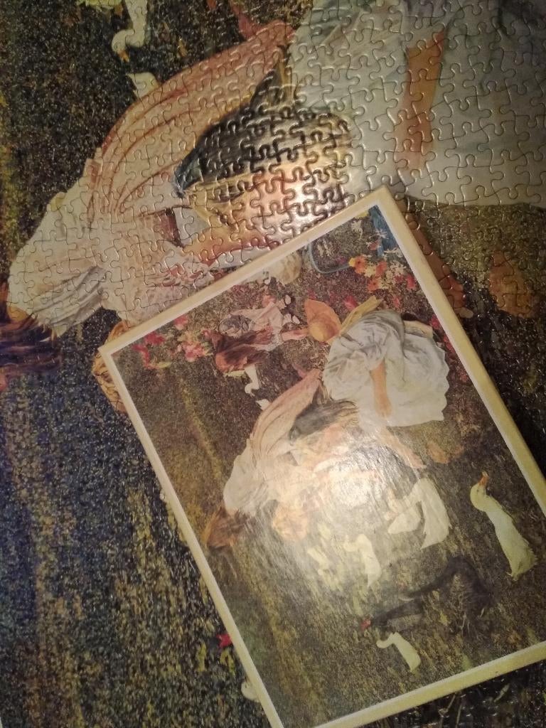 Unicef puzzel 1000 stukjes eendjes voeren, Ophalen of Verzenden, 500 t/m 1500 stukjes, Zo goed als nieuw, Legpuzzel