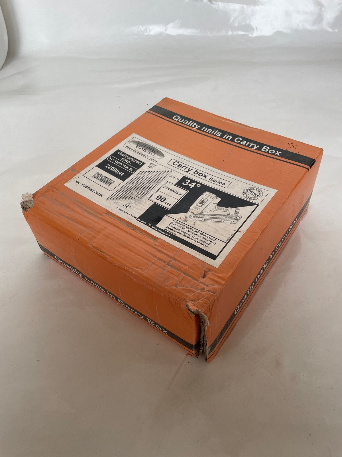 Kitpro Basso Gegalvaniseerde Stripnagels 90mm - 2200 stuks, Ophalen, Nieuw, 50 tot 100 mm, Spijkers