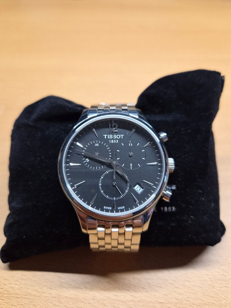 Tissot Tradition Chronograph T063617A - Full Set, Overige merken, Staal, Staal, Polshorloge