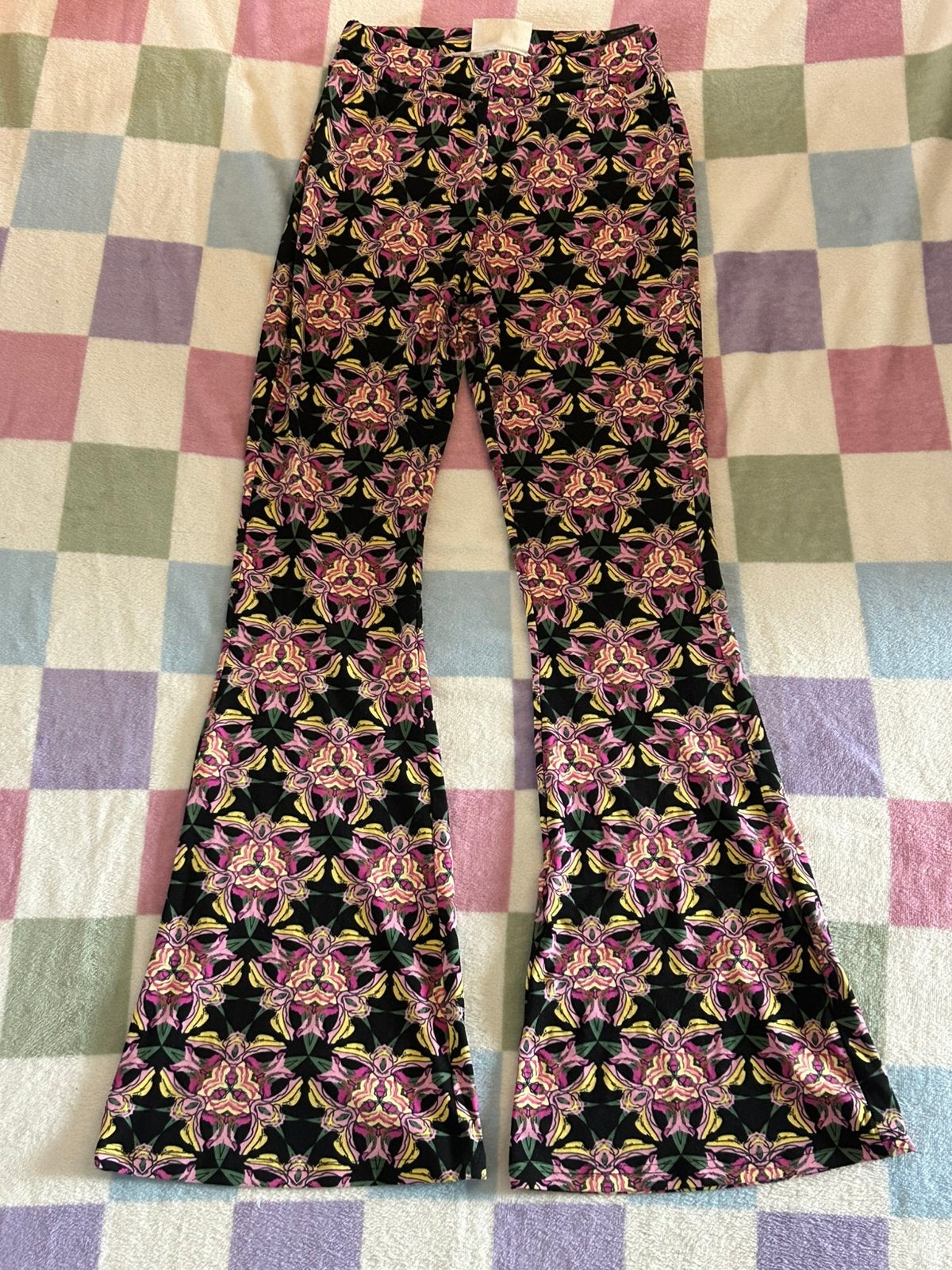 Colourful Rebel flared pants flower peached, maat M, Maat 38/40 (M), Meerkleurig, Nieuw, Ophalen of Verzenden