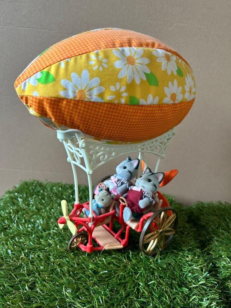 Sylvanian Families | 5255 Fiets Luchtballon, Kinderen en Baby's, Speelgoed | Poppenhuizen, Ophalen of Verzenden, Gebruikt, Toebehoren