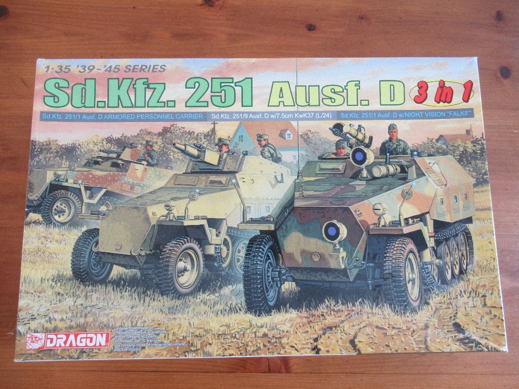 Sd.Kfz.251 ausf.D (Dragon 1/35) 3in1, Overige merken, 1:32 tot 1:50, Overige typen, Nieuw