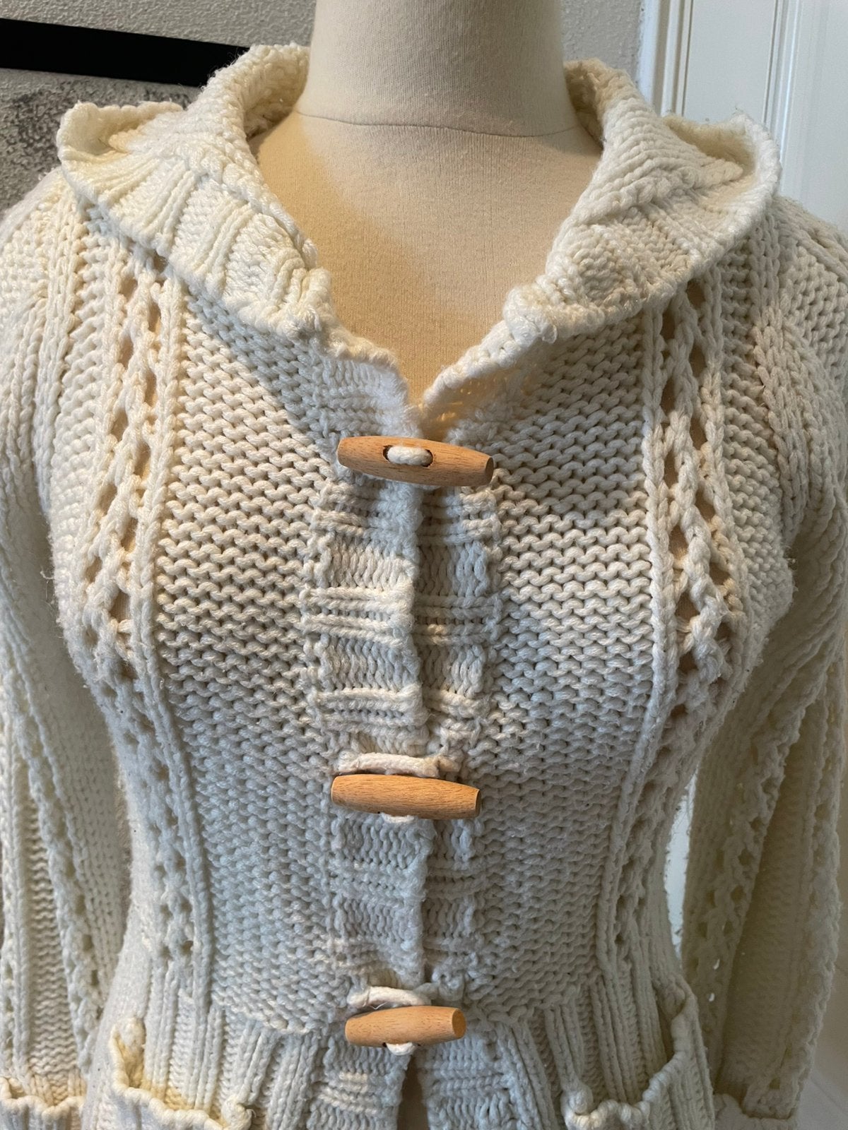 Grof gebreid vest van Dreamgirl s, Ophalen of Verzenden, Gedragen, Maat 36 (S), Wit