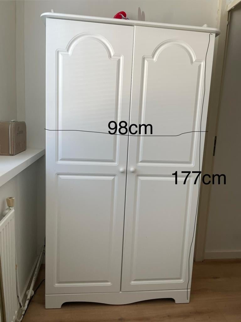 Landelijke kledingkast kinderkamer, Huis en Inrichting, Kasten | Kledingkasten, Ophalen, 50 tot 100 cm, Zo goed als nieuw, 150 tot 200 cm