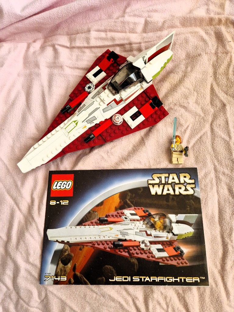 Lego Star Wars Jedi Starfighter 7143 uit 2002!, Ophalen of Verzenden, Zo goed als nieuw, Actiefiguurtje