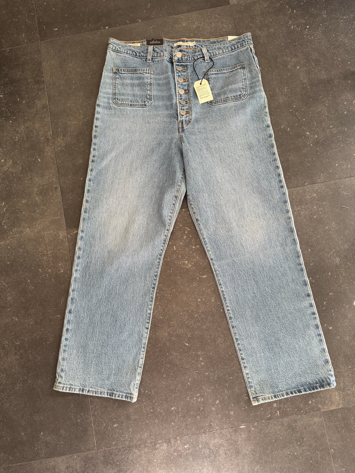 Nieuwe Levi's Ribcage Straight Ankle Jeans W33 L29, Ophalen of Verzenden, Nieuw, Blauw, W33 - W36 (confectie 42/44)
