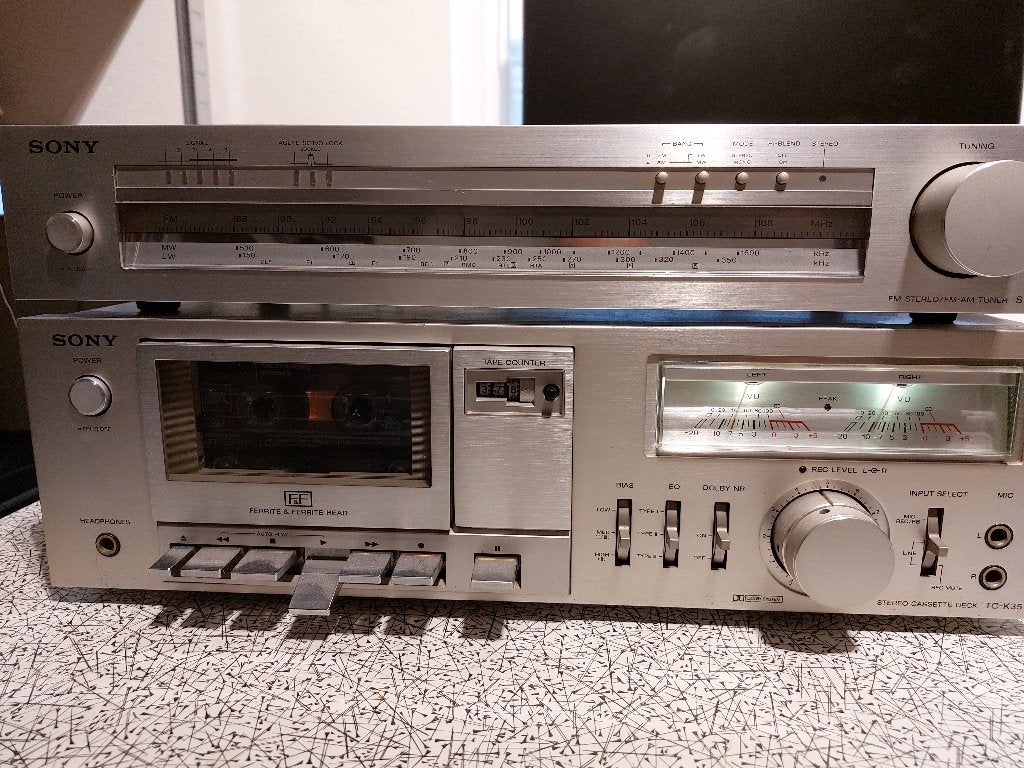 Sony TC-K35 cassette deck & Sony ST-A30L Tuner, Ophalen, Enkel, Sony