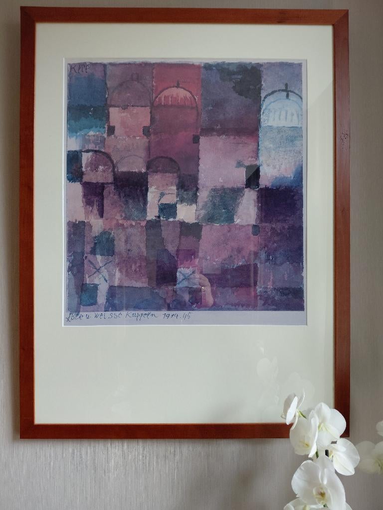 Paul Klee, Rote und Weisse Kuppeln 1914, Antiek en Kunst, Kunst | Schilderijen | Abstract, Ophalen