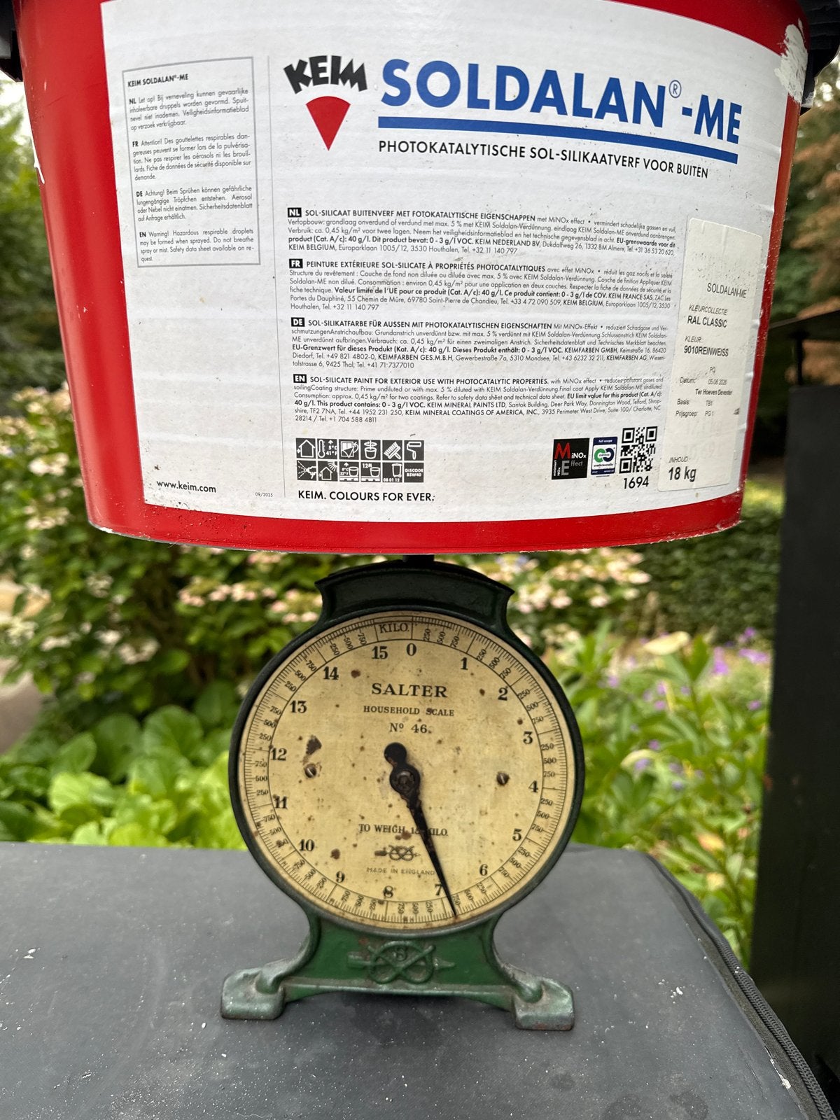 Keim Soldalan ME - 5,5kg - RAL 9010 Reinwit, Ophalen, Wit, Nieuw, Verf