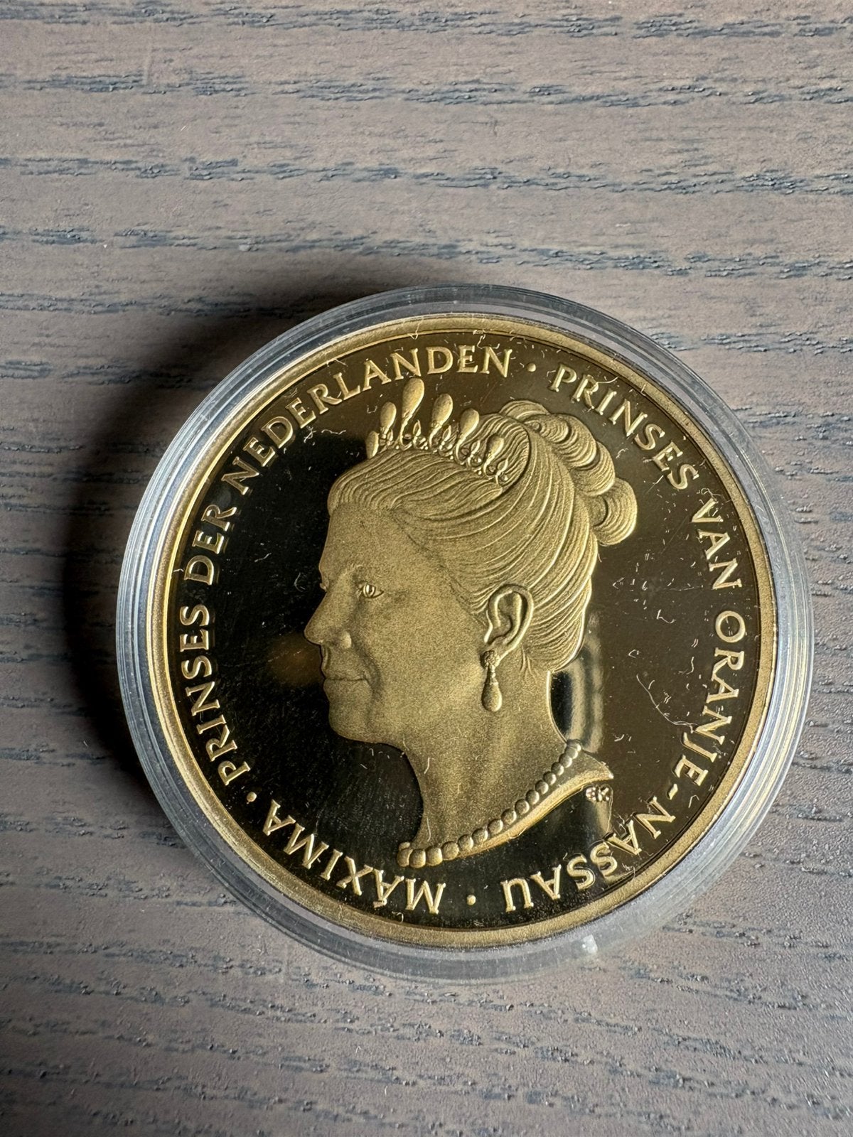 Gouden Florijn Maxima geslagen met zware vergulding, Ophalen of Verzenden, Koningin Beatrix, Overige waardes