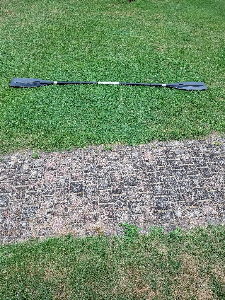 Kano peddels, Ophalen, Gebruikt, Dubbelbladige peddel