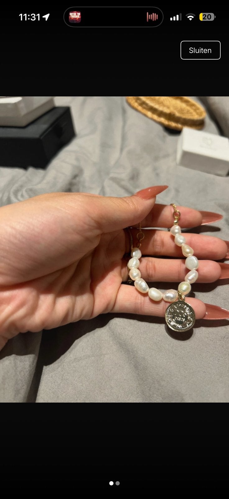 Bedel ketting, Met hanger, Overige materialen, Verzenden, Nieuw