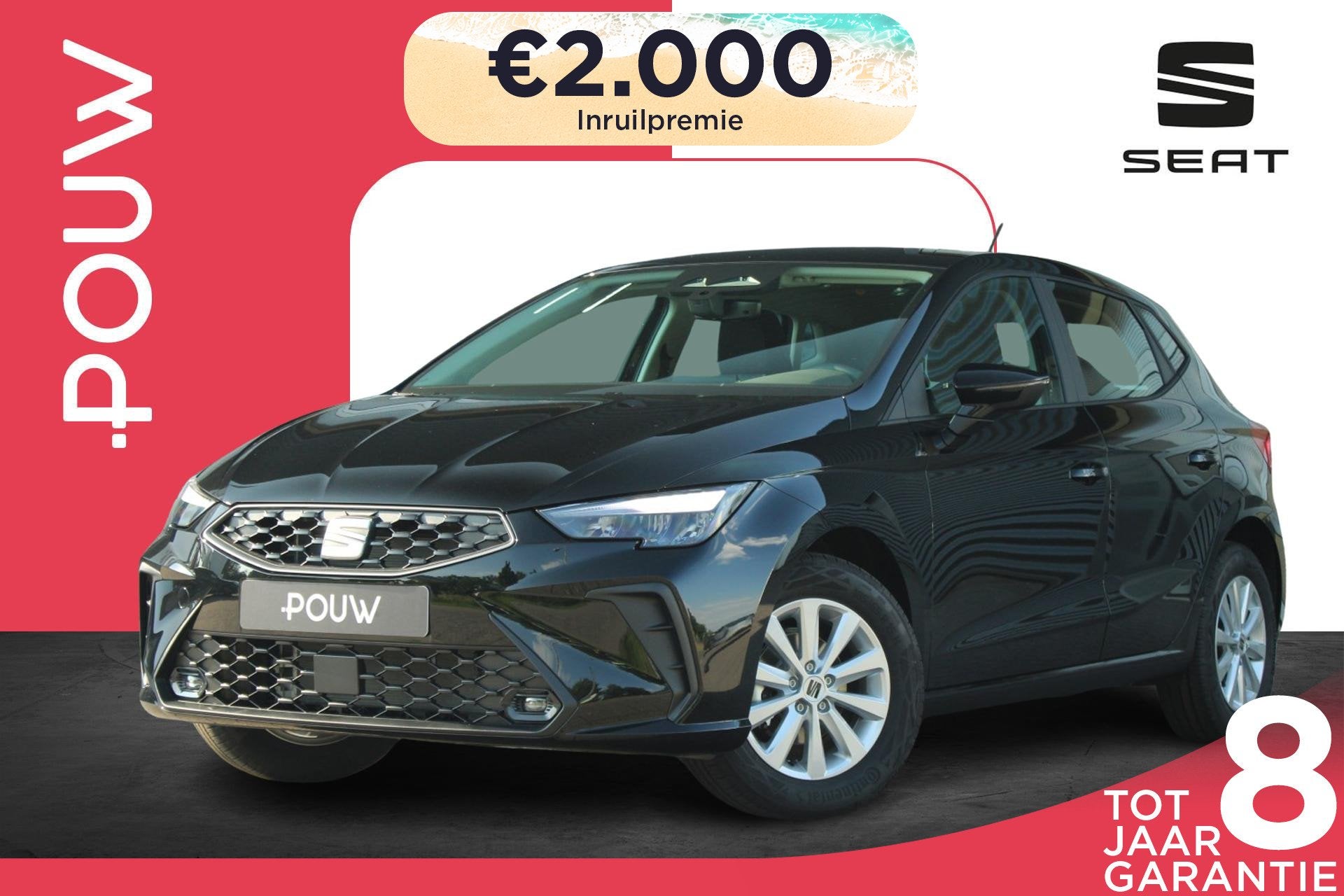 SEAT Ibiza 1.0 EcoTSI 95pk Reference | 15" Velgen | Airco, Voorwielaandrijving, 12 maanden, Stof, Bedrijf