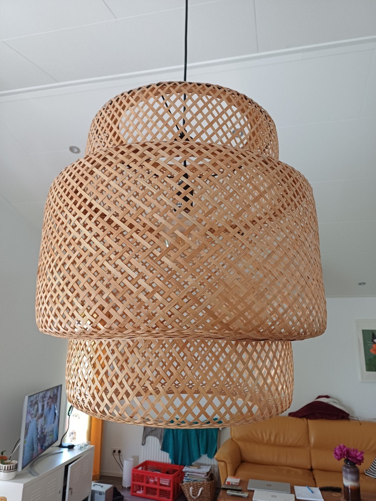 Ikea Sinnerlig lampen in nieuwstaat (3 stuks), Huis en Inrichting, Ophalen, Zo goed als nieuw, Minder dan 50 cm