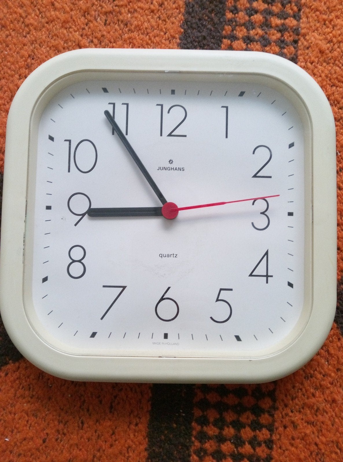 Junghans Quartz Wandklok - Vintage Design, Ophalen of Verzenden