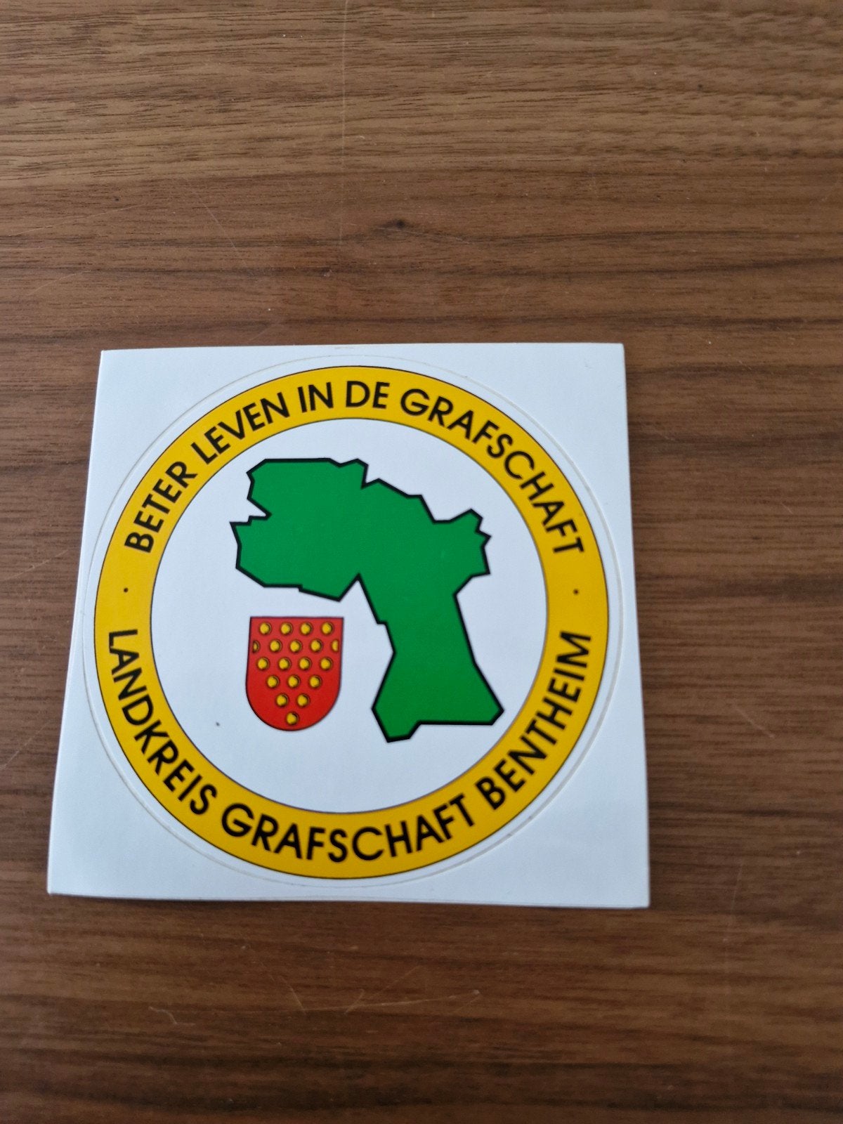 11139 Sticker "Beter Leven in de Grafschaft Bentheim", Ophalen of Verzenden, Nieuw
