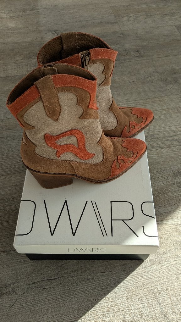Korte dames laars, Kleding | Dames, DWRS, Beige, Lage of Enkellaarzen, Ophalen of Verzenden