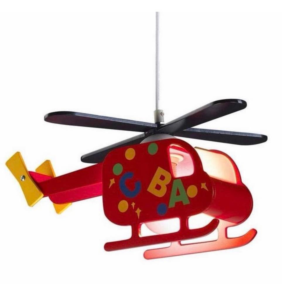 Helikopter lamp Kinderkamer - Helicopter hanglamp kind baby, Ophalen of Verzenden, Zo goed als nieuw, H, H