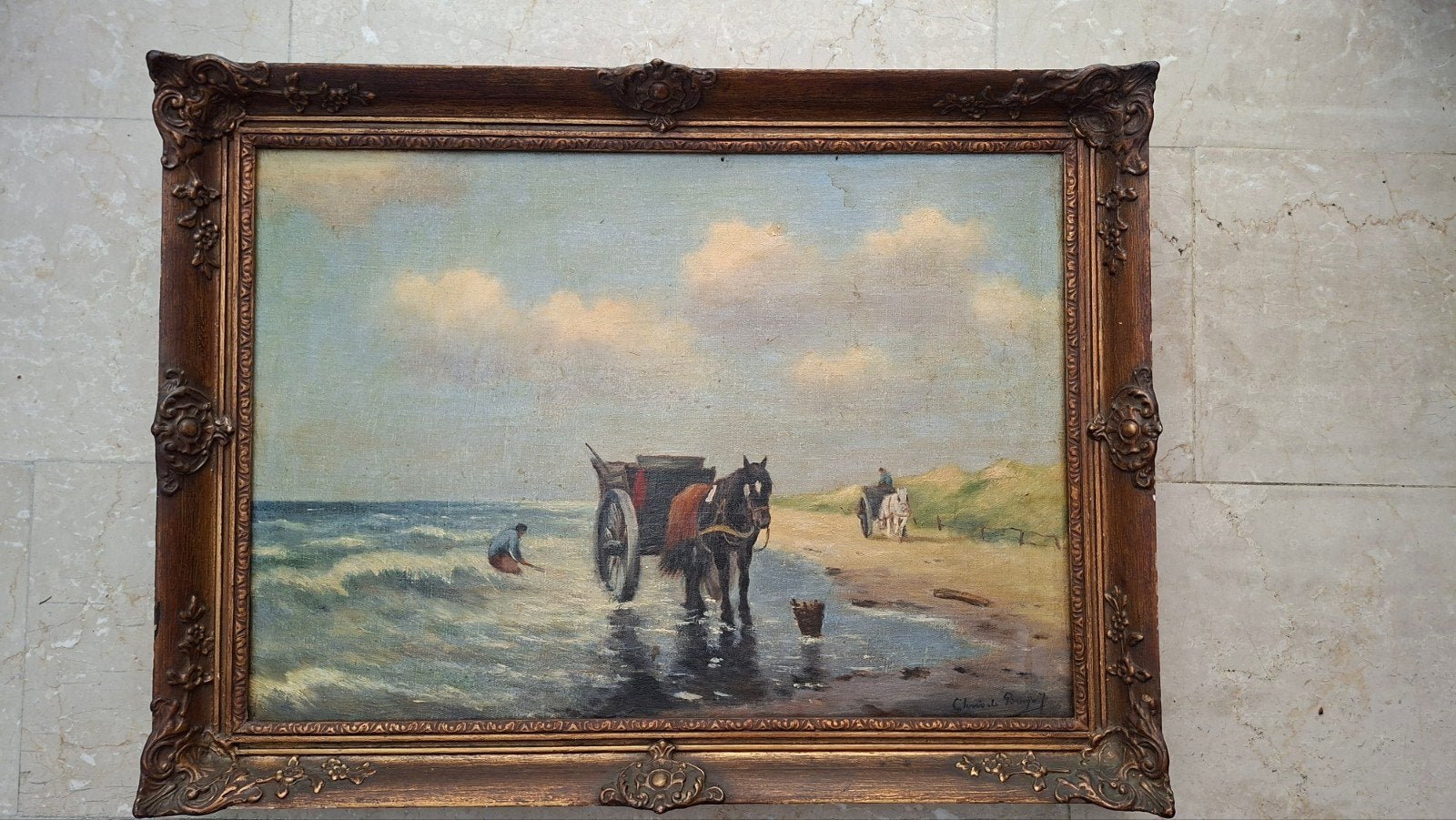 schilderij Chris de Bruijn Jr, Ophalen