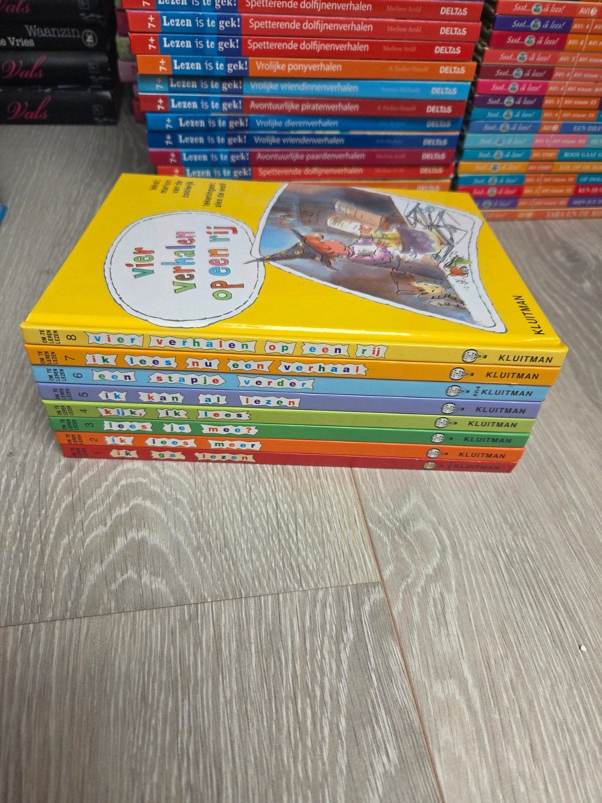 Kluitman AVI - Complete serie 1 tm 8 - Om te leren lezen, Ophalen of Verzenden, Zo goed als nieuw, Fictie algemeen